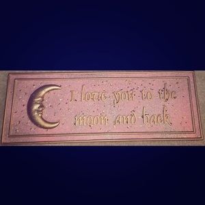 Sparkling pink bedroom sign🌜✨❤️